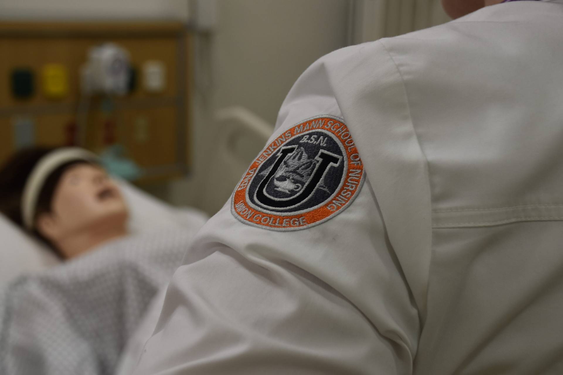 nursing white coat with nursing logo